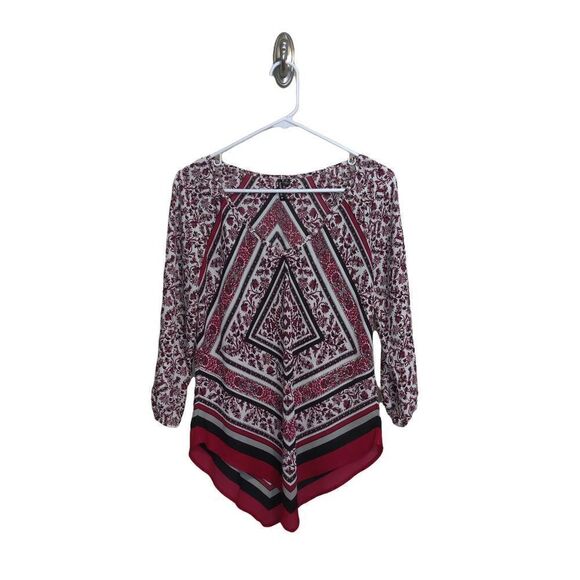 HeartSoul 3/4 Sleeve V-neck Blouse - Picture 1 of 6